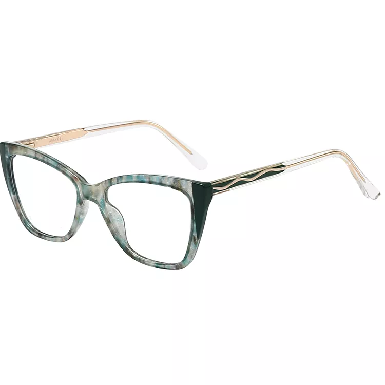 Wave-patterned colored Core Wire Temple TR90 Frames