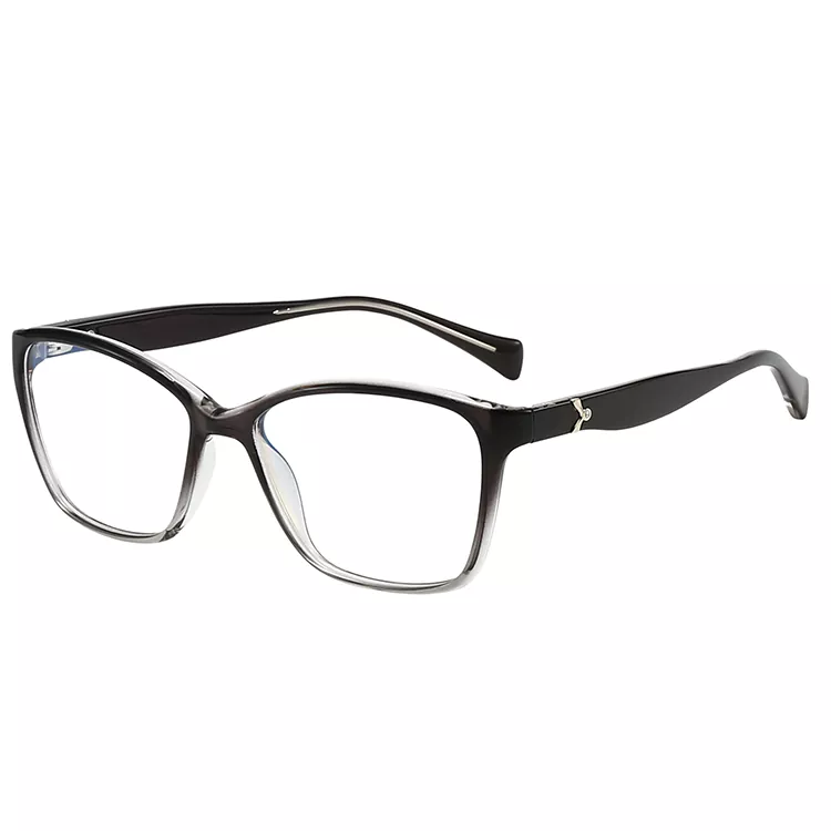 TR90 Cat Eye Wavy Temple Transparent Elegant Glasses